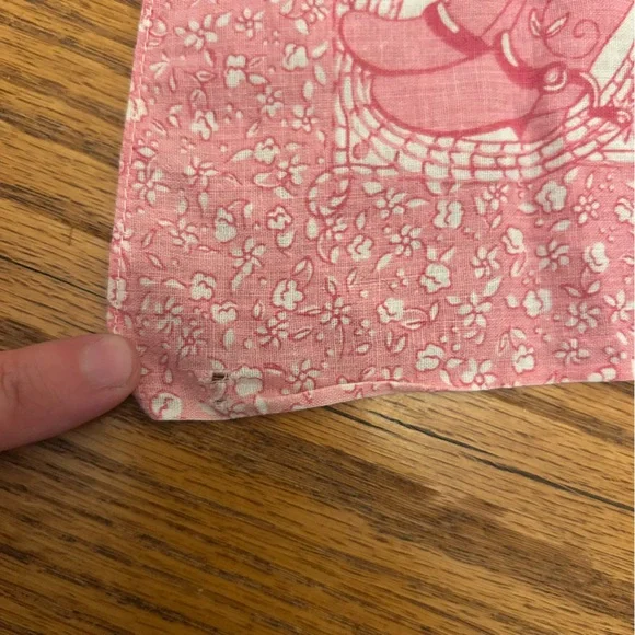 Vintage Paris Accessories Pink Cowboys and Indians Paisley 100% Cotton Bandana - Picture 9 of 10